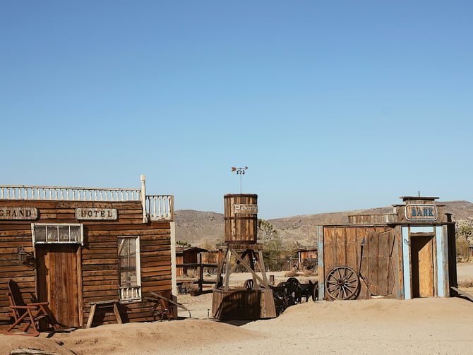 Pioneertown western storefronts